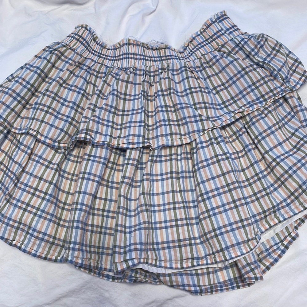 Aerie ruffle mini skirt